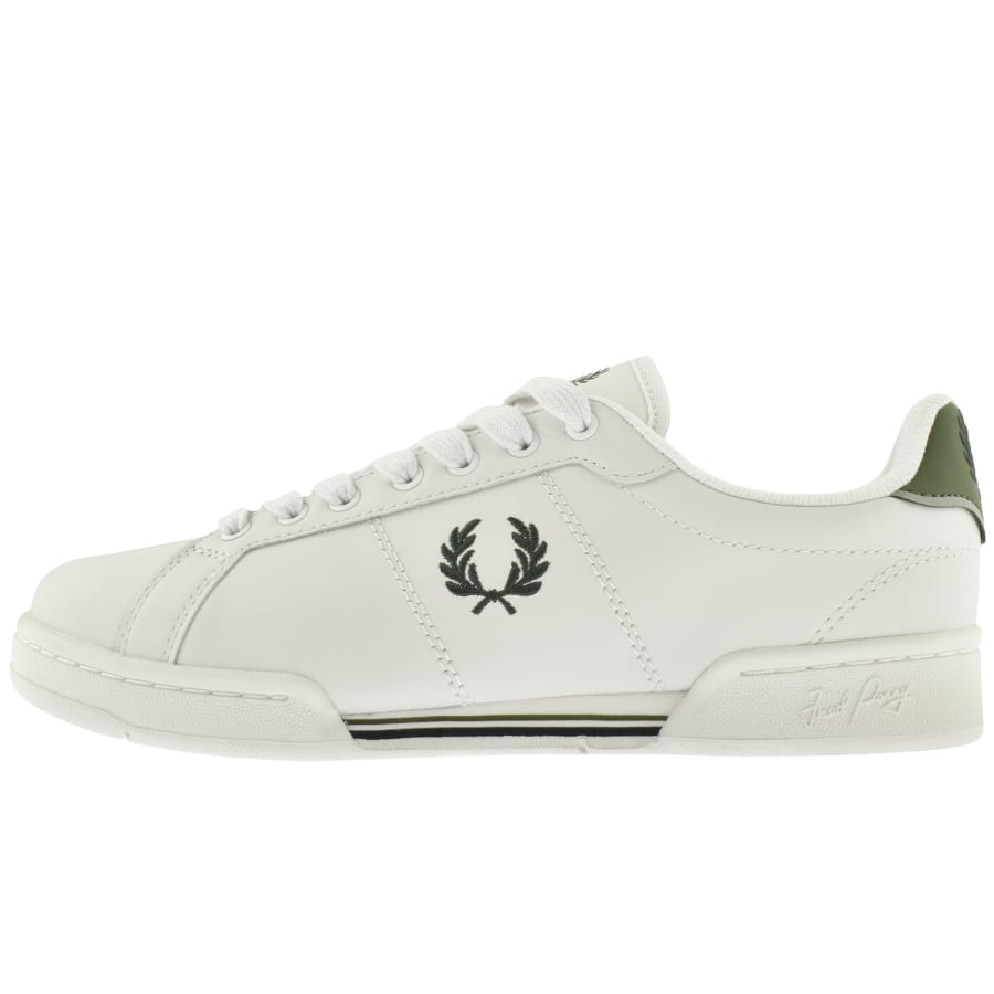 Fred Perry B722 Leather Trainers Off White male 12 47